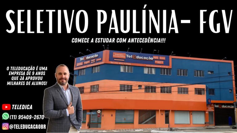 Seletivo Paulínia – FGV